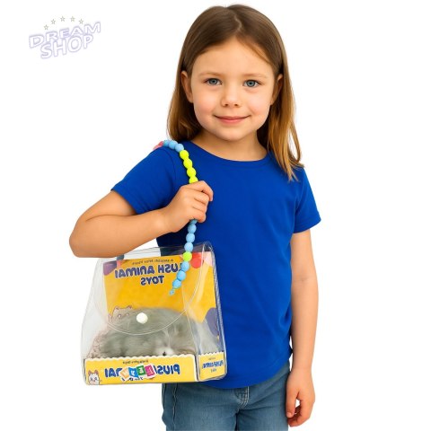 Śpiący Pies Husky Na Poduszce Figurka z Futerkiem Torba Dźwięki