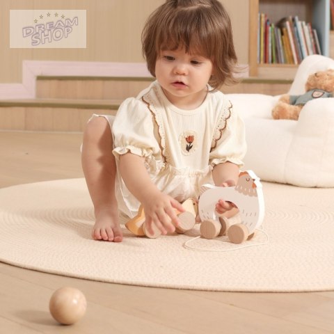 VIGA PolarB Drewniana Kurka z Pisklętami do Ciągnięcia