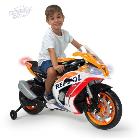 INJUSA Honda Motor Na Akumulator Repsol 12V MP3 do 50kg INJUSA Honda Motor Na Akumulator Repsol 12V MP3 do 50kg