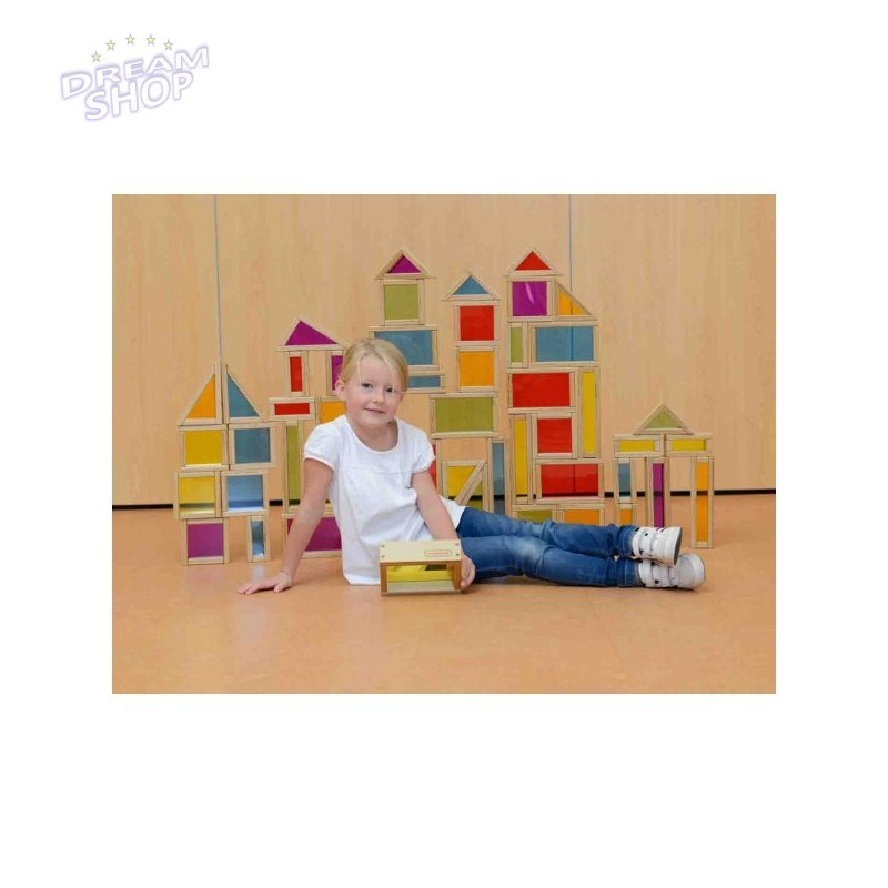 MASTERKIDZ Tęczowe Klocki 51 Elementów MASTERKIDZ Tęczowe Klocki 51 Elementów