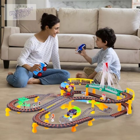 Kolejka pociąg elektryczna 192 el. tor lokomotywa wagony