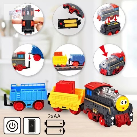 Kolejka pociąg elektryczna 192 el. tor lokomotywa wagony