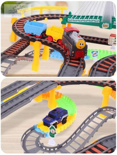 Kolejka pociąg elektryczna 192 el. tor lokomotywa wagony