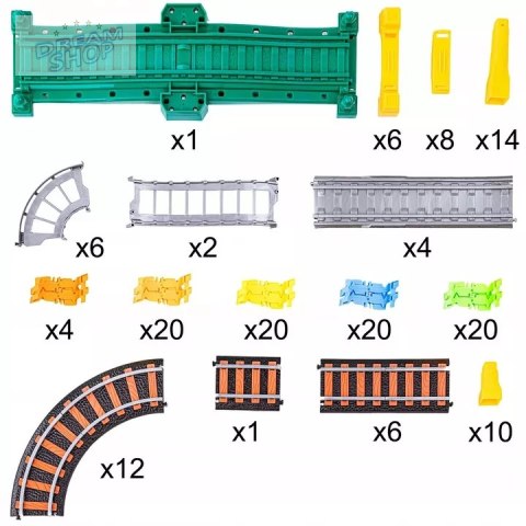 Kolejka pociąg elektryczna 192 el. tor lokomotywa wagony