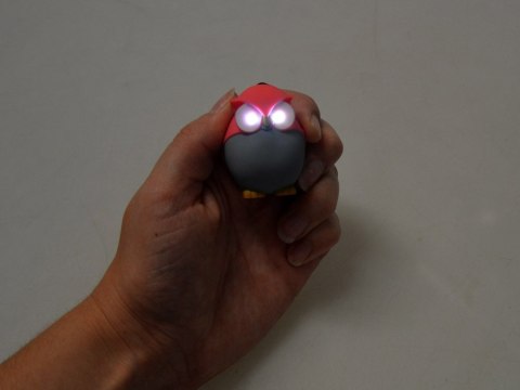 Kolorowy brelok do kluczy SOWA - Zawieszka z światło + dźwięk ZA3528