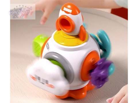 Kostka Sensoryczna Edukacyjna Interaktywna Zabawka Stacja Kosmiczna Rakieta