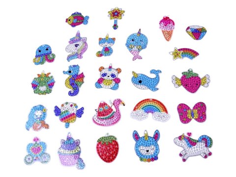 Kreatywny kalendarz adwentowy wyklejanka haft diamentowy breloczki ZA6021