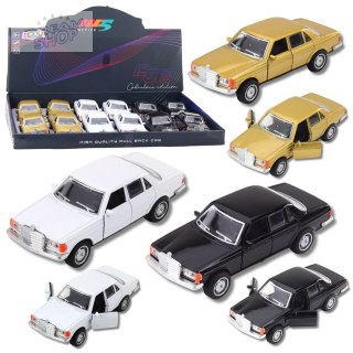 Samochód Klasyczny Metalowy Napęd Światła Dźwięki Otwierane Drzwi Mix