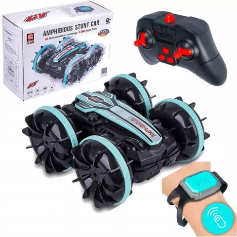 Samochód terenowy RC z opaską gestów - auto, wodoodporny, LED