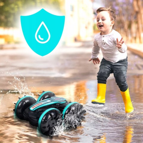 Samochód terenowy RC z opaską gestów - auto, wodoodporny, LED