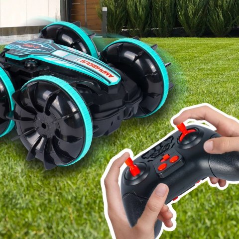 Samochód terenowy RC z opaską gestów - auto, wodoodporny, LED