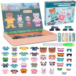 Edukacyjne Puzzle Magnetyczne Rodzinka - Kreatywna Zabawa