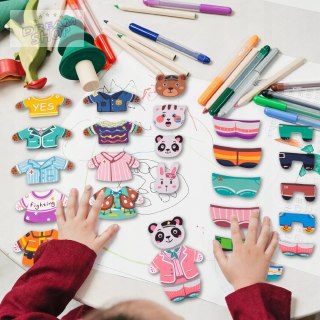 Edukacyjne Puzzle Magnetyczne Rodzinka - Kreatywna Zabawa