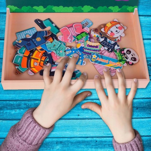 Edukacyjne Puzzle Magnetyczne Rodzinka - Kreatywna Zabawa