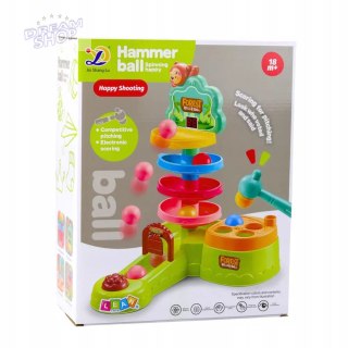 Interaktywna Zjeżdżalnia Tor dla Kulek Motyw Dżungla, Dźwięki i Licznik