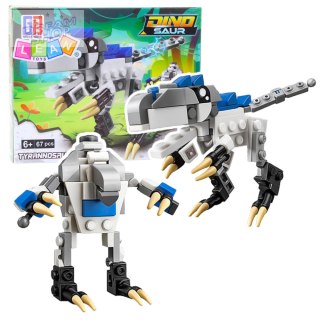 Klocki Konstrukcyjne 2w1 Dinozaur Robot Tyrannosaurus Rex 67 el.