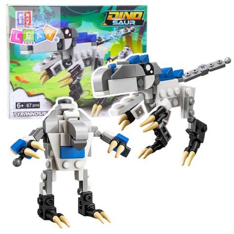 Klocki Konstrukcyjne 2w1 Dinozaur Robot Tyrannosaurus Rex 67 el.