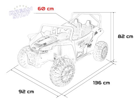 Pojazd Buggy Arctic Cat Biały