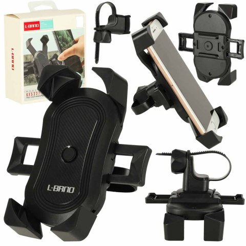 Uchwyt rowerowy motycyklowy czarny