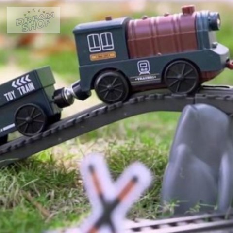 WOOPIE Kolejka Elektryczna Lokomotywa Towarowa Tor XXL 90 el.