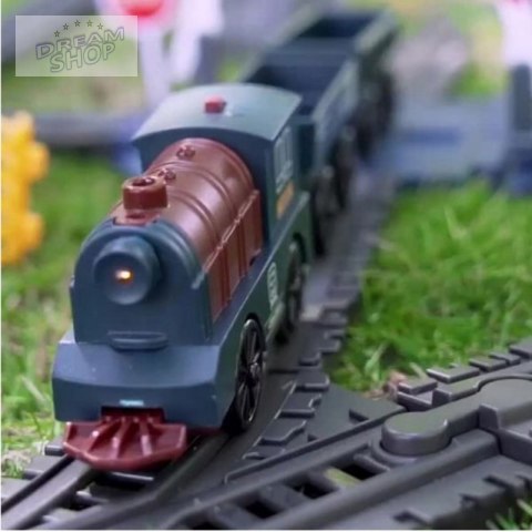 WOOPIE Kolejka Elektryczna Lokomotywa Towarowa Tor XXL 90 el.