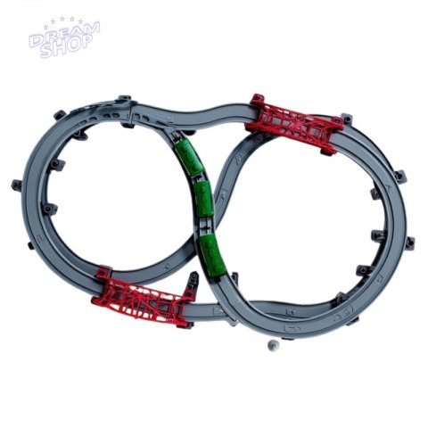 WOOPIE Nowoczesna Kolejka Elektryczna Tor XXL Lokomotywa Cargo Zestaw 115 szt.