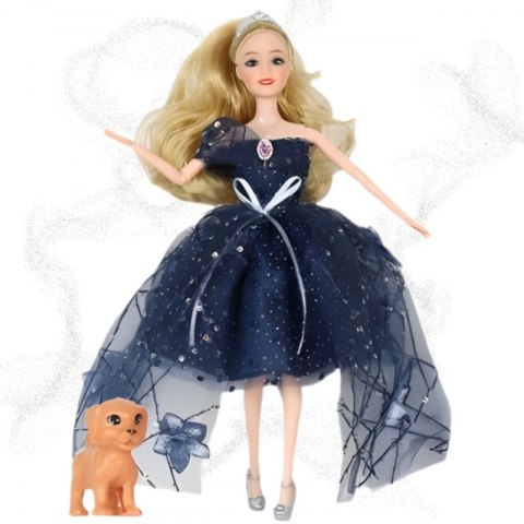 WOOPIE ROYAL Lalka Emi w Koronie i Czarnej Sukni Piesek