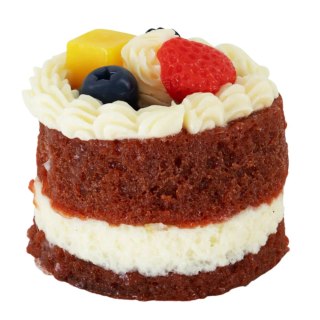 Gniotek Ciasto Z Owocami Tort Dekoracyjne Elastyczne Ozdoba 6 x 7 cm