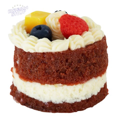Gniotek Ciasto Z Owocami Tort Dekoracyjne Elastyczne Ozdoba 6 x 7 cm