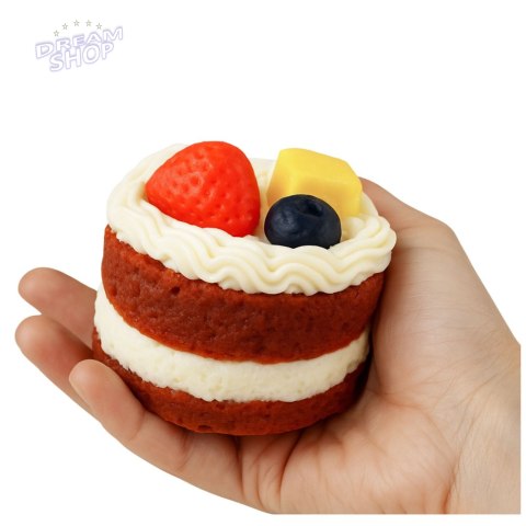 Gniotek Ciasto Z Owocami Tort Dekoracyjne Elastyczne Ozdoba 6 x 7 cm