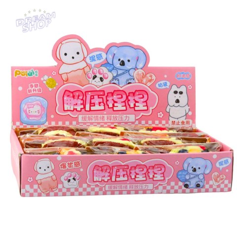 Gniotek Ciasto Z Owocami Tort Dekoracyjne Elastyczne Ozdoba 6 x 7 cm