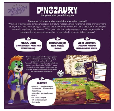 Gra edukacyjna Dinozaury Rodzina Treflików Trefl 02912