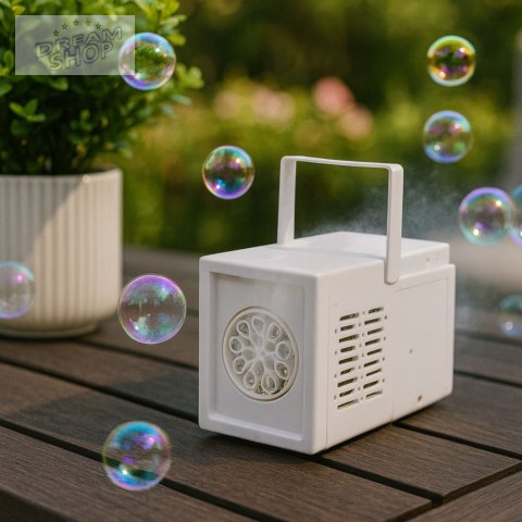 Maszyna Wytwornica Do Baniek Mydlanych Przenośna Biała
