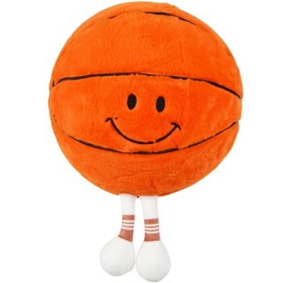 PIŁKA EMOJI 23CM Z NÓŻKAMI DO KOSZYKÓWKI POMARAŃCZOWA