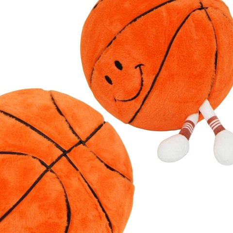 PIŁKA EMOJI 23CM Z NÓŻKAMI DO KOSZYKÓWKI POMARAŃCZOWA