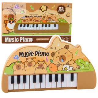 Pianinko Muzyczne Dla Dzieci Kapibara Mini Keyboard 22 Klawisze