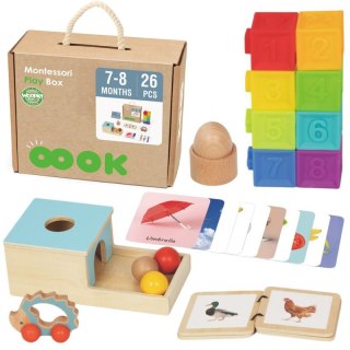 WOOPIE GREEN Box Pudełko XXL Montessori Edukacyjne 6w1 Sensoryczne 7-8 Mies