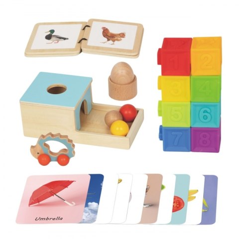 WOOPIE GREEN Box Pudełko XXL Montessori Edukacyjne 6w1 Sensoryczne 7-8 Mies