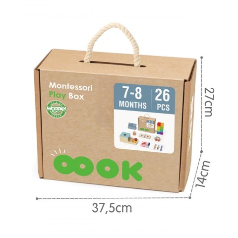 WOOPIE GREEN Box Pudełko XXL Montessori Edukacyjne 6w1 Sensoryczne 7-8 Mies