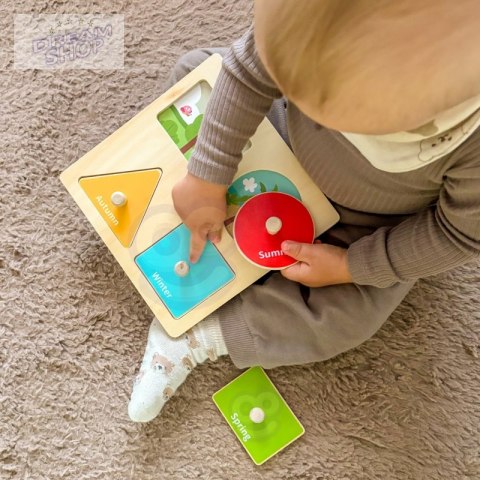 WOOPIE GREEN Pudełko Box 6w1 13-15m Montessori Edukacyjne Sensoryczne