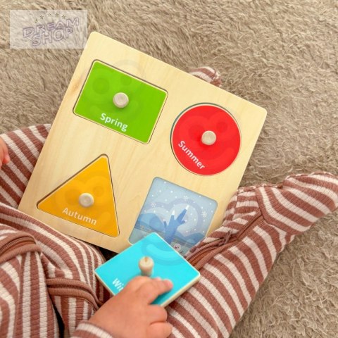 WOOPIE GREEN Pudełko Box 6w1 13-15m Montessori Edukacyjne Sensoryczne