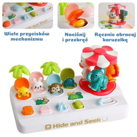 WOOPIE Wyskakujące Zwierzątka Pop Up Karuzela Zabawka Interaktywna