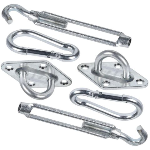 ZESTAW UCHYTÓW ZACZEPÓW MONTAŻOWY ŻAGLI PRZECIWSŁONECZNYCH