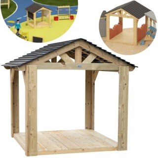 CLASSIC WORLD EDU Duży Drewniany Domek Altana Plac Zabaw