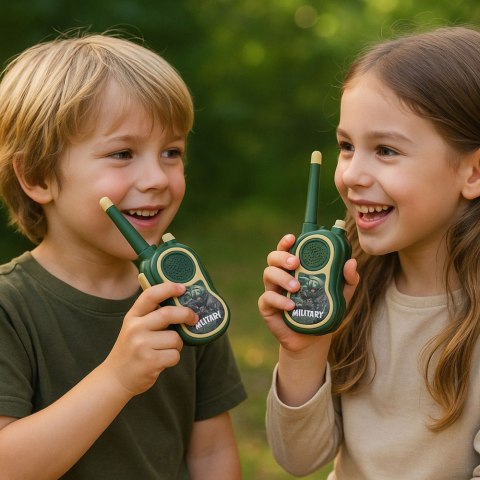 Walkie Talkie Krótkofalówki Militarne Wojskowe Dla Dzieci 300m