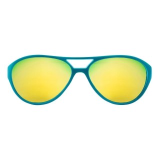 Okulary zielone lustrzane soczewki + etui 36m+