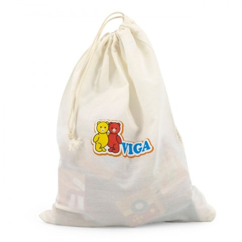 Układanka drewniana puzzle magnetyczne - pojazdy - Viga Toys