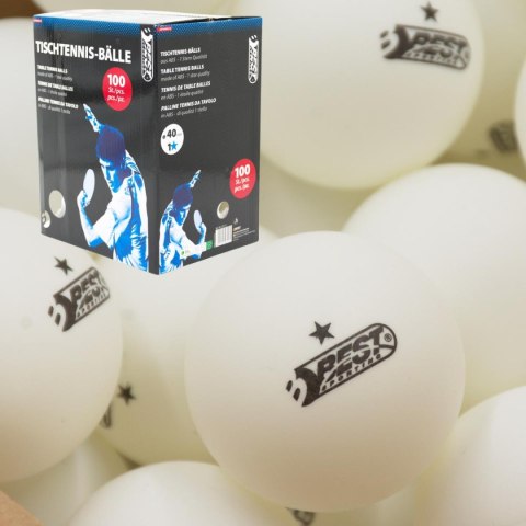 PIŁECZKI DO TENISA STOŁOWEGO BIAŁE 100SZT 1 GWIAZDKA BEST SPORTING