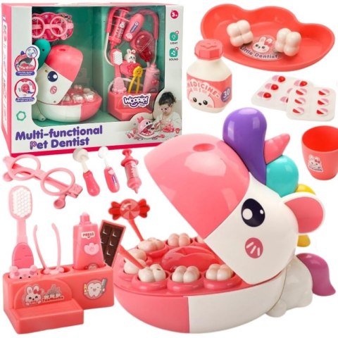 WOOPIE Zestaw Małego Dentysty Głowa Jednorożca Akcesoria