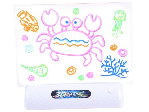 Tablica do Rysowania 3D z Podświetleniem LED + Pisaki i Okulary TA0115